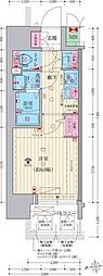 ファーストフィオーレ十三エリオ 1Kの間取図画像