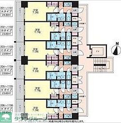 S-RESIDENCE三国WEST 1Kの間取図画像