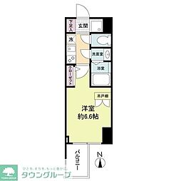 セレニテ谷町四丁目アリエ 1Kの間取図画像