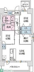 スプランディッド難波VII 2SLDKの間取図画像