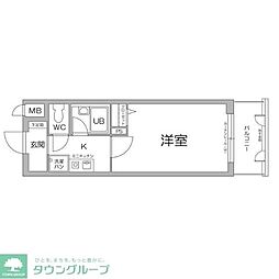 エスリード新大阪第5 1Kの間取図画像