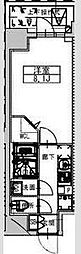 ミラージュパレス大阪ドームプロスパー 1Kの間取図画像