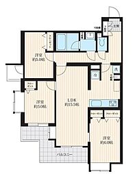 ライオンズマンション西新井本町 3LDKの間取図画像