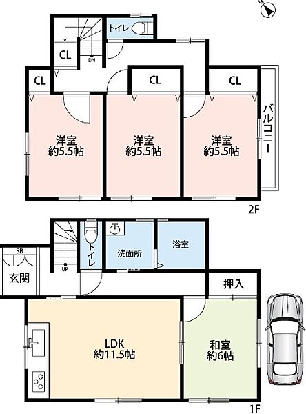 間取りを拡大表示