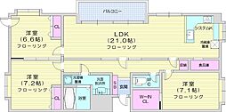 LEJARDINduOHKURA 3LDKの間取図画像