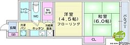 GSハイム中島公園 1DKの間取図画像