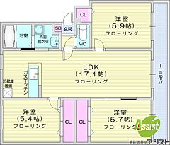 物件の間取り