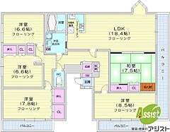 物件の間取り