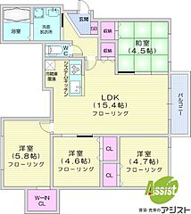 物件の間取り
