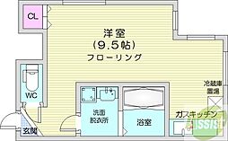 ミント・274 1Kの間取図画像