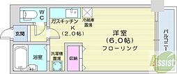 エルム156 1Kの間取図画像