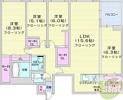 物件の間取り