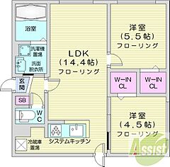 物件の間取り