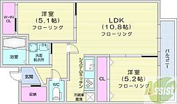 CASAJULIA 2LDKの間取図画像