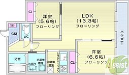 グラン札幌 2LDKの間取図画像
