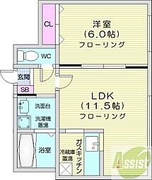 GRANDTETONN32 1LDKの間取図画像