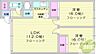 間取り：2LDK、バス・トイレ別、最上階、室内洗濯機置場