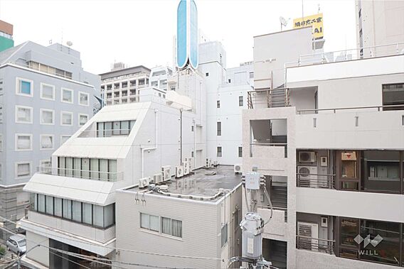バルコニーから...