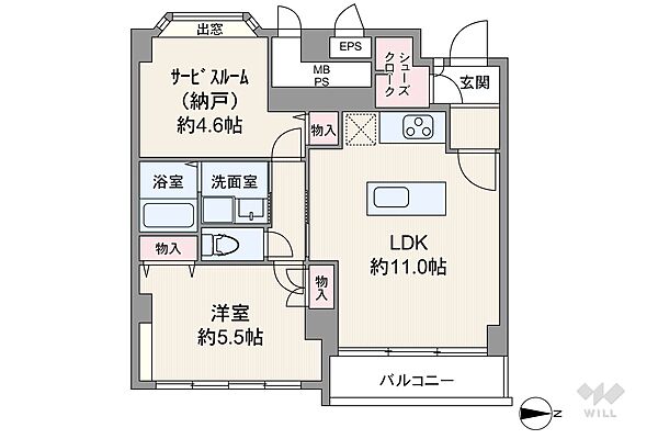 間取りを拡大表示
