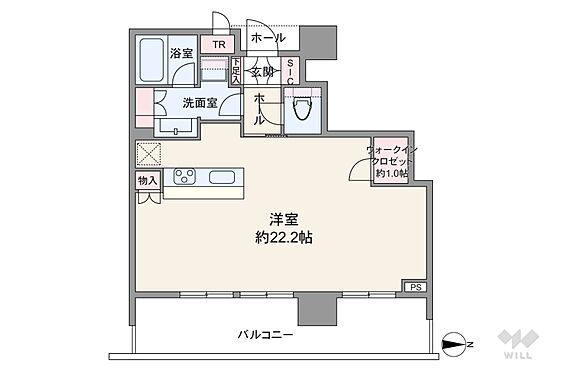 間取りは専有面...