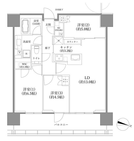 間取りを拡大表示