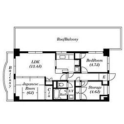 ペルシェール西葛西 2SLDKの間取図画像