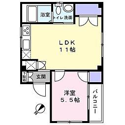 リッチハイツ南行徳2 1LDKの間取図画像