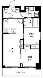 アーバンパーク船堀II 2LDKの間取図画像