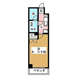 クレオ舞浜3 1Kの間取図画像