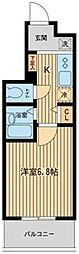 ドゥーエ浦安2 1Kの間取図画像
