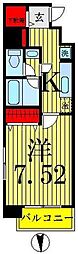 ひびき錦糸町門田ビル 1Kの間取図画像