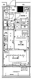 勝どきザ・タワー 1LDKの間取図画像
