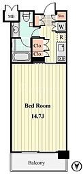 willDo清澄 1Kの間取図画像