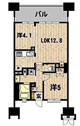 晴海テラス 2LDKの間取図画像
