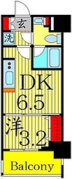 アーバネックス錦糸町2 1DKの間取図画像