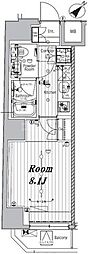 MAKESDESIGN門前仲町GROVE 1Kの間取図画像