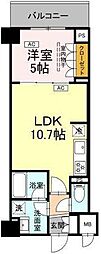 江東区枝川3丁目マンション 1LDKの間取図画像