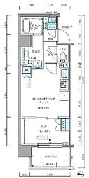 パークアクシス新大橋 1LDKの間取図画像