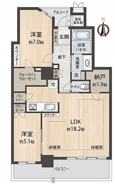 間取りを拡大表示