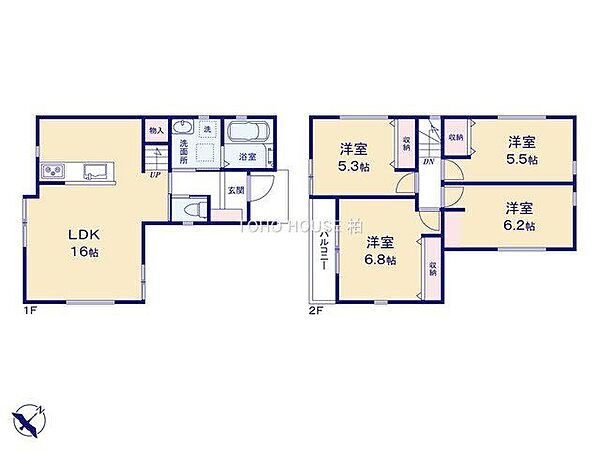間取りを拡大表示