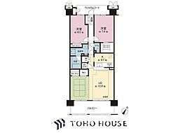ルネ・グランリゾーナ 3LDKの間取図画像