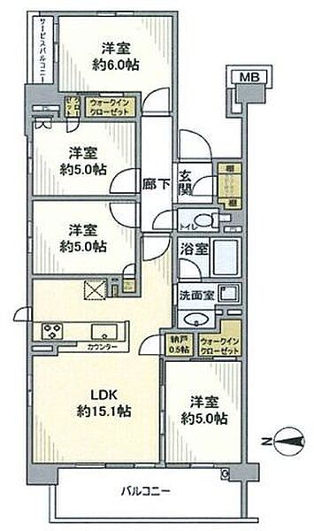 間取りを拡大表示