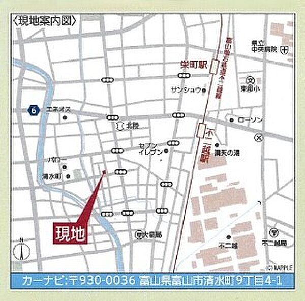 地図を拡大表示