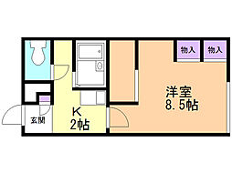 レオパレステツ壱番館 1階/110