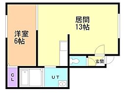 スペース追分 1LDKの間取図画像