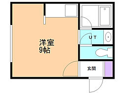 アーバン36 ワンルームの間取図画像