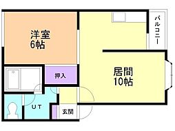 ル・グラン亀田港No.1 1LDKの間取図画像