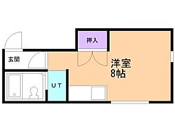 ファミーユ ワンルームの間取図画像