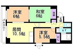 メゾンパティオリーブル豊川 3LDKの間取図画像
