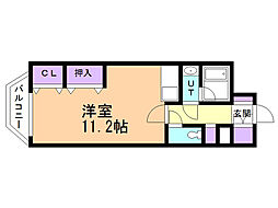 ケントパレス函館 ワンルームの間取図画像
